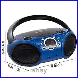 030B Portable CD Player Boombox with Bluetooth for Home AM FM Stereo Radio