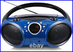030B Portable CD Player Boombox with Bluetooth for Home AM FM Stereo Radio, Aux