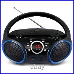 030C Portable CD Player Boombox with AM FM Stereo Radio Aux Line