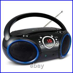 030C Portable CD Player Boombox with AM FM Stereo Radio Aux Line
