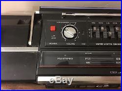 1986 Sanyo Vtg Boombox M CD40 CD Player Portable Radio Cassette Recorder 1980's