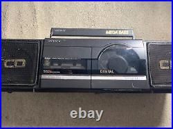 1989 Sony CFD-D77 FM/AM CD Cassette Corder Boombox, READ