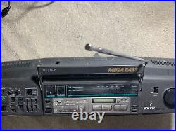 1989 Sony CFD-D77 FM/AM CD Cassette Corder Boombox, READ