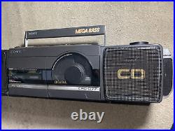 1989 Sony CFD-D77 FM/AM CD Cassette Corder Boombox, READ