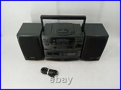 1999 Optimus 14-546A AM/FM Stereo Cassette Recorder CD Player Tested EB-15154