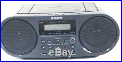 2 SONY MEGA-BASS PORTABLE STEREO CD PLAYER BOOMBOX AM/FM RADIO Retail $199.98