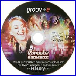 4X Groov-e GVPS923PK Portable Karaoke Boombox CD Player & Bluetooth Playback