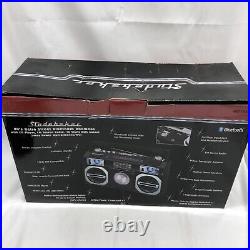 80's Retro Style Street Bluetooth BOOMBOX with Radio, CD Player