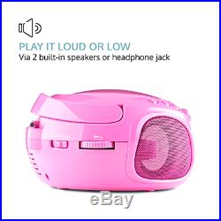 Â¢ Auna Roadie Portable Boombox Cd Player And Radio Led Light Am Fm R
