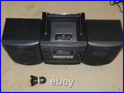 AIWA Boombox CA-DW470U AM/FM Stereo CD Player Dual Cassette TESTED WORKS