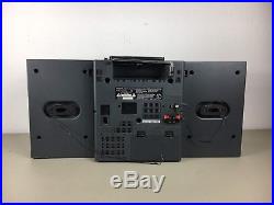 AIWA CA-DW630 BOOMBOX DUAL CASSETTE CD PLAYER PORTABLE STEREO withREMOTE TESTED