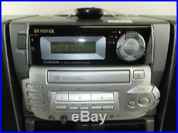 AIWA CA-DW630 PORTABLE BOOMBOX STEREO Dual Cassette CD Player AM/FM Radio TESTED