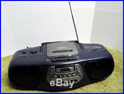 AIWA CSD-EX100 Portable Stereo Cassette, CD-R/RW Player, FM AM Radio