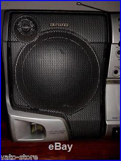 AIWA Portable AM/FM Radio / CD Player / Dual Cassette Player CA-DW530U