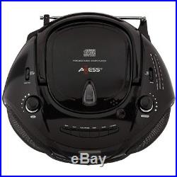 AM/FM Boombox Stereo AC 120V 60HZ / DC 12V CD MP3 Player Portable 15W Durable