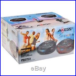 AM/FM Boombox Stereo AC 120V 60HZ / DC 12V CD MP3 Player Portable 15W Durable