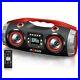 AXESS BLUETOOTH PORTABLE FM CD MP3 USB/SD AUX-IN PLAYER BOOMBOX with HEAVY BASS
