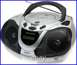 AXESS PB2706 Portable Boombox MP3/CD Player with Text Display