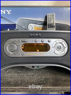 Adult Owned SONY ZS-SN10 Portable Boombox CD MP3 AM/FM Stereo Radio With Remote