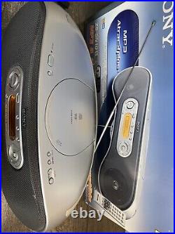 Adult Owned SONY ZS-SN10 Portable Boombox CD MP3 AM/FM Stereo Radio With Remote