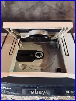 Aiwa CA-DW247U Carry Component System with CD Player/ Dual Tape Cassette Boombox