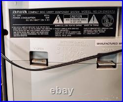 Aiwa CA-DW247U Carry Component System with CD Player/ Dual Tape Cassette Boombox