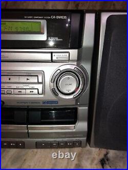 Aiwa CA-DW635 AM FM Radio/Cassette Boombox CD Player Is Fixer Upper-RARE-SHIP24H