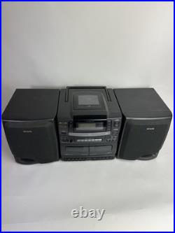 Aiwa CA-DW700M Cassette CD Am/FM Radio Detach Speakers Boombox Stereo Car/Home Aiwa CA-DW700M Cassette CD Am/FM Radio Detach Speakers Boombox Stereo Car/Home