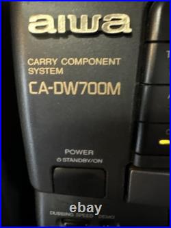Aiwa CA-DW700M Cassette CD Am/FM Radio Detach Speakers Boombox Stereo Car/Home Aiwa CA-DW700M Cassette CD Am/FM Radio Detach Speakers Boombox Stereo Car/Home