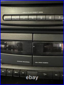 Aiwa CA-DW700M Cassette CD Am/FM Radio Detach Speakers Boombox Stereo Car/Home Aiwa CA-DW700M Cassette CD Am/FM Radio Detach Speakers Boombox Stereo Car/Home