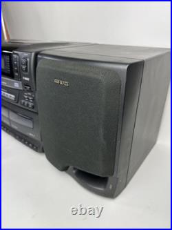 Aiwa CA-DW700M Cassette CD Am/FM Radio Detach Speakers Boombox Stereo Car/Home Aiwa CA-DW700M Cassette CD Am/FM Radio Detach Speakers Boombox Stereo Car/Home