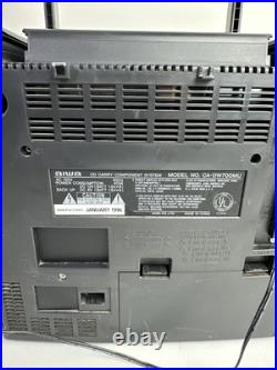 Aiwa CA-DW700M Cassette CD Am/FM Radio Detach Speakers Boombox Stereo Car/Home Aiwa CA-DW700M Cassette CD Am/FM Radio Detach Speakers Boombox Stereo Car/Home