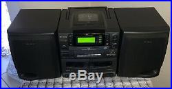 Aiwa CA-DW700M Portable Stereo Radio 7-CD Player Changer Cassette Tape Boombox