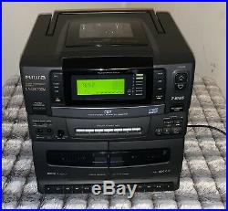 Aiwa CA-DW700M Portable Stereo Radio 7-CD Player Changer Cassette Tape Boombox