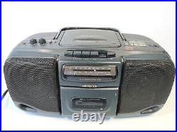 Aiwa CSD-A120 Radio/Cassette/CD/AM-FM Tuner Portable Boombox Tested Working