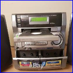 Aiwa Ca-dw635u Bookshelf Am Fm CD Cassette Player Portable Boombox