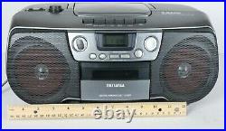 Aiwa Portable Boombox CSD-TD901UC Stereo AM/FM Radio CD Player & Cassette TESTED