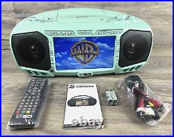 Altec Lansing Portable Media Boombox DVD HDMI USB Aux Am Fm Bluetooth