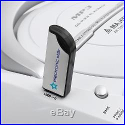 Audiola Portable Garden Mobile Boombox CD USB MP3 FM AM Cassette Deck USB Port