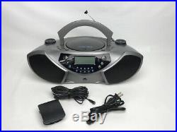 Audiophase XM Skybox Satellite Radio Boombox AM FM CD Player Portable AUX Input