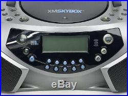 Audiophase XM Skybox Satellite Radio Boombox AM FM CD Player Portable AUX Input