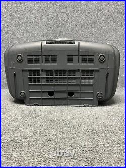 Audiovox CE-203 Portable Twin CD Stereo Cassette Recorder & Radio Player Boombox