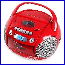 Auna Boomheart Portable Boombox Radio CD-Player Cassette Deck USB MP3 FM Tune