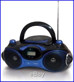 Axess Portable Boombox With AM/FM Radio And MP3/CD Player