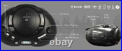 Axess Portable Thunder Blast CD Player AM/FM Bluetooth Boombox PBBT3862-IcO