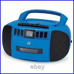 BCA209BU Portable Am/FM Boombox with CD and Cassette Player Blue