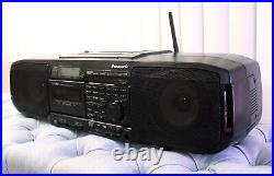 BLUETOOTH / RECHARGEABLE Vintage Panasonic RX-DS20 Boombox CD/AM/FM/Tape/Aux