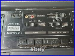 BROKEN 1988 Panasonic RX-DT50 Boombox Portable Cassette CD Player FOR PARTS ONLY