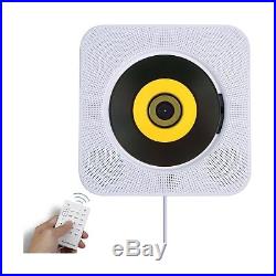 Bluetooth CD Player Speaker Wall Mountable Portable Home Audio Boombox with R