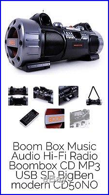 Boom Box Music Audio Hi-Fi Radio Boombox CD MP3 USB SD BigBen modern CD50NO
